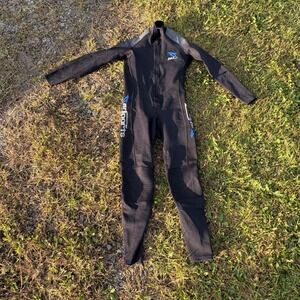 IST Proline 0.5mm Full Body Wetsuit Mens Black Front Zip Scuba Dive